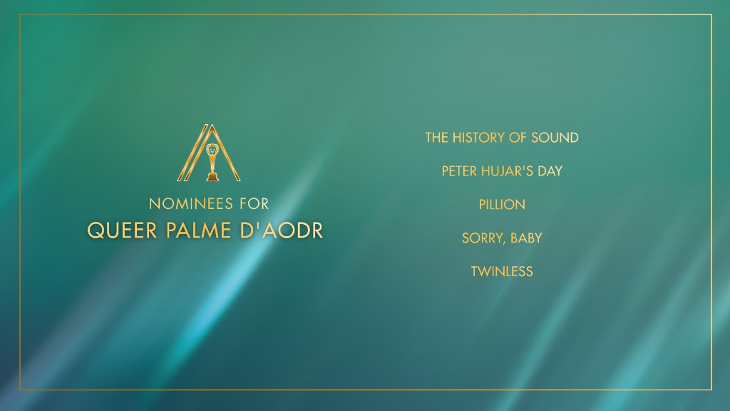 Nominations for Queer Palme d'AoDR